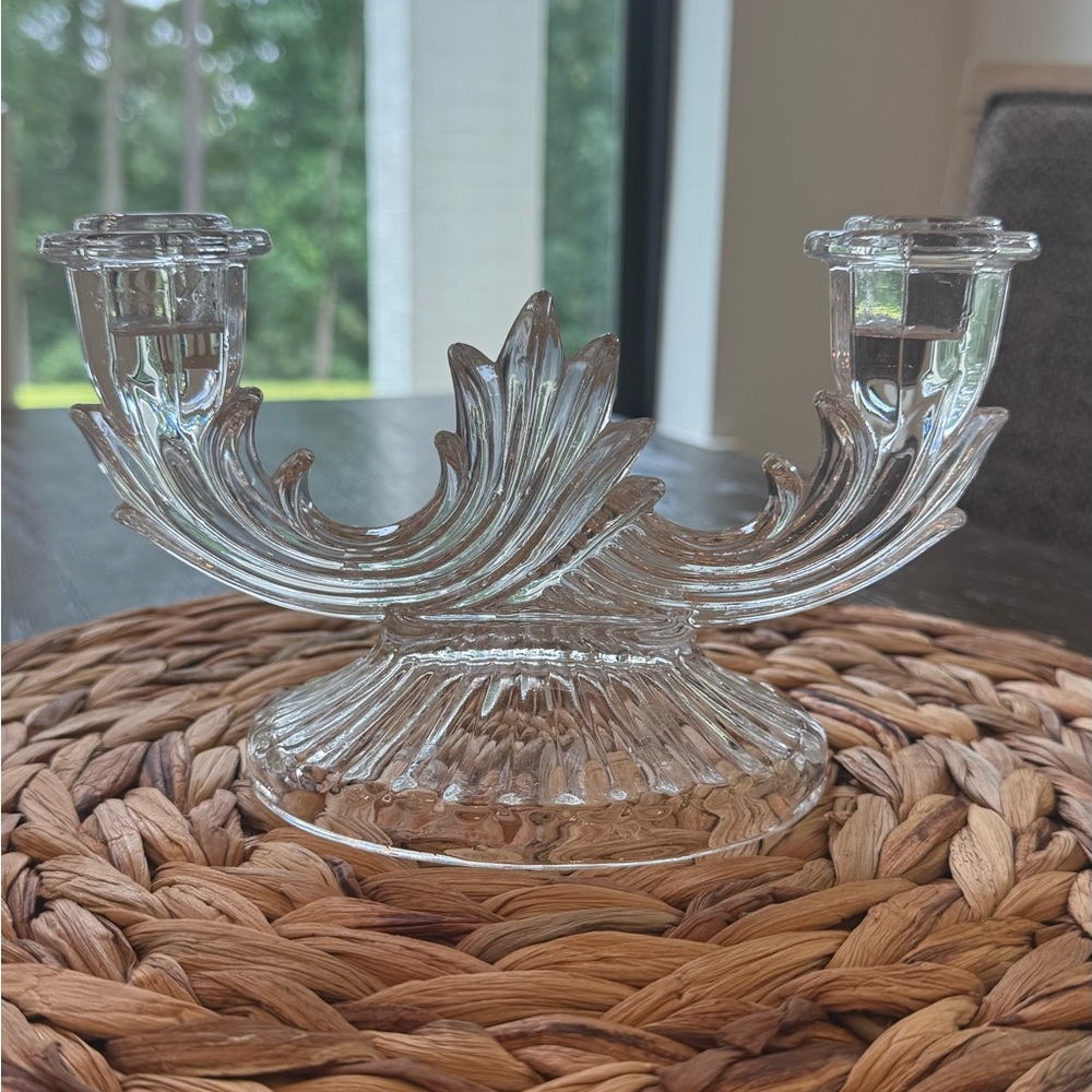 Crystal Dual Candle Holder